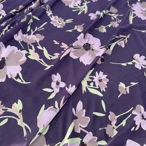 Purple Base Floral Burnout Velvet Fabric, with Lavender Flower Pattern for New Chinese Style Dresses
---procurement customization--(https://www.xinlangtextile.com/)