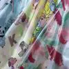 Waterproof Transparent Colorful Digital Printing TPU Synthetic Leather Fabric for Raincoat Umbrella Clothing