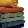 Customized Premium Quality Warp Woven Polyester Micro-Resistant Waterproof Soft Corduroy Fabric for Pants Sofa Coverings