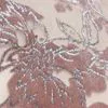 New Fashion Burnout Nylon Rayon Knitted Silver Foil Printed Flower Velvet Mesh Burn out Fabric for Dress