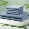 Cloudland Hypoallergenic Moisture Wicking Natural Bamboo Viscose Fiber 4PC Bedding Set Certified 400tc All-Season Use