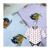 Custom OEM&ODM Digital Printed Sweet Bee Design Bamboo Fiber Fabric Bamboo Cotton Blend Fabric by The Meter for Baby Rompers