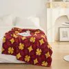 High-Quality 100% Cotton Yarn Jacquard Eco-Friendly Super Cozy Knitted Throw Blanket for Home Bedroom Decoration Nlq