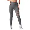 High Waist Sheer Mesh Yoga Leggings with Pocket