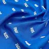 Fancy Woven Designer Blue Slub Breathable Viscose 20sb 180GSM Blend 50% Rayon 50% Cotton Embroidery Lace Dress Fabric