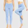 Women's High Rise Crossover Yoga Leggings with Side Cutouts