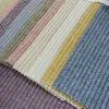 Shiny Lurex Ribbed Rayon Polyester Nylon Spandex Knit 320GSM Metallic 2*2 Rib Fabric for Sweater Cardigan