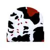 New Cross-Border Winter Toque Beanie Cow-Pattern Jacquard Warm Short-Style Knitted Wool Unisex Street Style Hat
