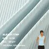 Ribbed Nylon Spandex 4-Way Stretch Moisture-Wicking Breathable Shaping Yoga Gym Fitness Fabric