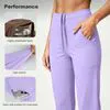 High Waist Wide Leg Yoga Pants with Pockets