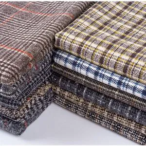 Coat Blazer Suits Patchwork Materials Autumn Winter Plaid Check Cashmere Fabric Vintage Woolen Fabric
---procurement customization--(https://www.xinlangtextile.com/)