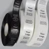 Premium Heat Cut Care Label for High-End Suits Formal Wear No Fraying Edges Personalized Fabric Brand Content Labels