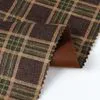 Custom Print Plaid 95 Polyester 5 Spandex Eco-Friendly RPET Recycled Scuba Suede Sample Sustainable Recycling Fabric