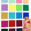 Free Sample Solid Color Shiny 220GSM 4 Way Stretch Nylon Spandex Fabric Bikini Lingerie Beach Dress Swimsuits Dance Skirt Fabric