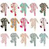 High Quality Wholesale Shanghai Long Sleeve Knit Baby Sleepwear Sleepers Romper Bamboo Pajamas for Girl Boys Newborn Clothes