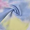 Custom 65% Polyester 35% Cotton Waffle Knit Fabric for Activewear