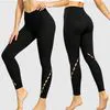 High Waisted Yoga Pants with Pockets and Cutout Design