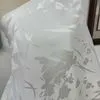 Lcqt020 High Quality Soft Comfortable 100% Polyester 140GSM Floral Jacquard Brocade Fabric for Girls Wedding Dresses Craft