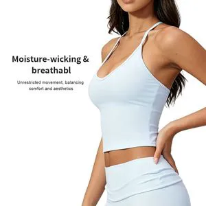 Women's Lightweight Cutout Back Sports Top for Yoga
                ---procurement customization--(https://www.xinlangtextile.com/)