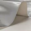 Silver Metallic Glossy PU Mirror Synthetic Faux Leather Fabric for Shoes Decorative Makeup Bag Luggage Making