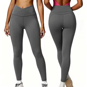High Waisted Women's Yoga Leggings with Mesh Panels and Pockets
---procurement customization--(https://www.xinlangtextile.com/)