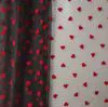 Premium Soft Tulle Heart Flocked Mesh Fabric for Dresses