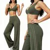 Lightweight Two Piece Athletic Set for Women with Stylish V Neck Design