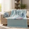 Dual Function Reversible 100% Polyester Single Side Printed Flannel Blanket Multi-Purpose Carry-on Size