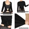 Stylish Women's Long Sleeve Yoga Top with Deep V Neck