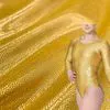 Wholesale Textile Knitted Quick Dry 4 Way Stretch Nylon Spandex Metallic Shiny Foil Fabric Sexy Bikini Swimwear Performance Wear
