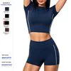 Stylish 2 Piece Women's Workout Set with Biker Shorts