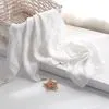 Wholesale Home Textile Breathable Soft Feeling 70% Bamboo Fiber 30% Cotton Double Faced Plain Dyed Gauze Fabric
