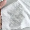 110 GSM Diamond Pattern Sport T-Shirt High Stretch White Color Woven Fabric Cycling Jersey 75% Polyester Jacquard Fabric Sport
