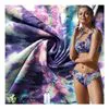 Recycled RPET Polyester Spandex Swimwear Swimsuit Fabric Made From Recycled Plastic Bottble Materials