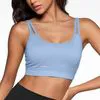 Sexy Open Back Sports Bra with Double Straps for Yoga