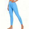 High Rise Yoga Pants with Breathable Fabric and Pockets