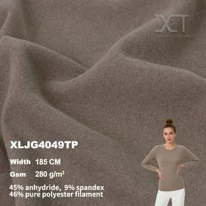 Autumn Winter Thermal Top Shirt Stretch Cationic Polyester Spandex Blend Knit Fabric
---procurement customization--(https://www.xinlangtextile.com/)