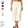 High Waist Flared Yoga Capris for Women - Moisture Wicking
