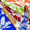 Floral 100 Kain Rayon Printed Viscose Fabrics 30s 45s 60s Printed Spun Rayon Viscose Fabric for Dress Women Clothing