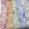 C227# Fresh Style Breathable Embossed Faux Linen Fabric Width Other Eco-Friendly Soft Touch Custom Printed Rayon Nylon Fabric