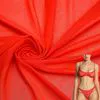 No MOQ Red High Elasticity Power Net Tulle Mesh Nylon Spandex Fabric Corset Lingerie Skating Performance Dresses Fabrics