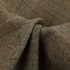 2024 New Woven Harris Plaid Brocade Fabric 100% Wool Abrasion-Resistant British Retro Apparel Coat/Jacket