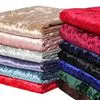 Wholesale 300GSM Soft Knitted Velvet Fabric Ks Polyester Spandex Stretch Korean Velvet Dress Fabric for Clothing Garment