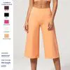 Breathable 7/8 Length Flared Yoga Capris for Women