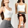 Lightweight Multi-Strap Crisscross Yoga Bra with Hollow Design
