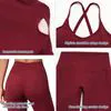Stylish Women's High Waist Yoga Leggings and Sports Bra Set