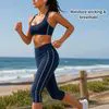 Women's Breathable Activewear Set: Racerback Sports Bra & Capri Leggings