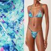 Antiuv Upf 50 Recycled Polyester Swimwear Fabric Knitted Warp Stretch Eco-Friendly Printed Spandex