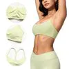 Breathable Nylon Spandex Y-Back Sports Bra with Removable Pads