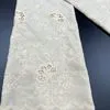 High Quality Polyester Laser Cut Embroidery Fabric for Women Dress Soft, Breathable Laser Embroidery Fabric for Summer Dress